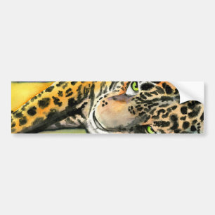 Pegatina Para Coche Lounging Leopard