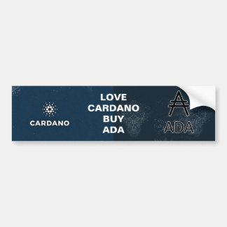Pegatina Para Coche Love Cardano, Buy ADA