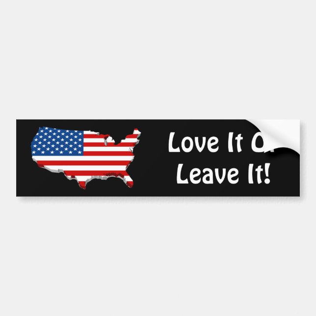 Pegatina Para Coche Love It America Bumper Sticker (Frente)