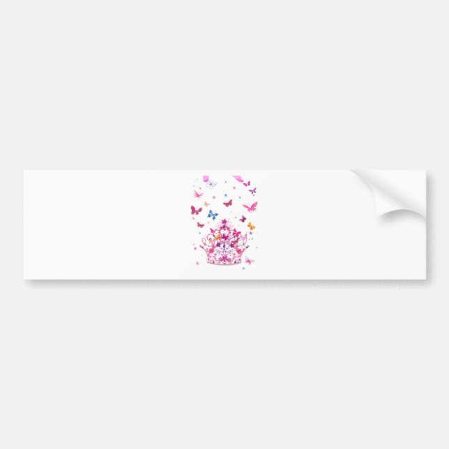 Pegatina Para Coche Lovely Infinity Butterfly (Frente)