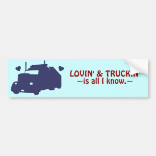 Pegatina Para Coche Lovin y Truckin
