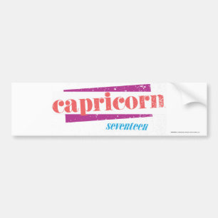Pegatina Para Coche Lt del Capricornio. Rosa
