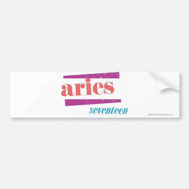 Pegatina Para Coche Lt Pink del aries (Frente)