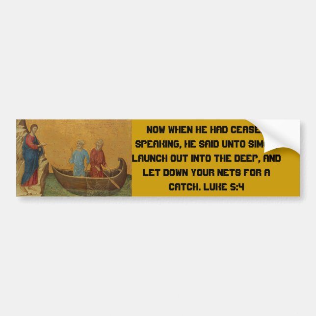 Pegatina Para Coche Lucas 5:4 (Frente)