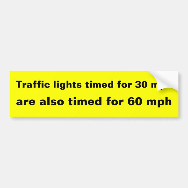 Pegatina Para Coche Luces de tráfico (Frente)