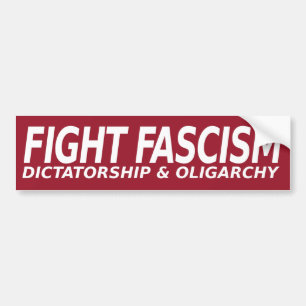 Pegatina Para Coche Lucha contra la dictadura fascista oligarquía