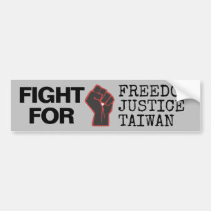 Pegatina Para Coche Lucha Por La Libertad Justicia Taiwán