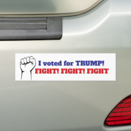 PEGATINA PARA COCHE ¡LUCHA TRUMP! ¡LUCHA! ¡LUCHA!