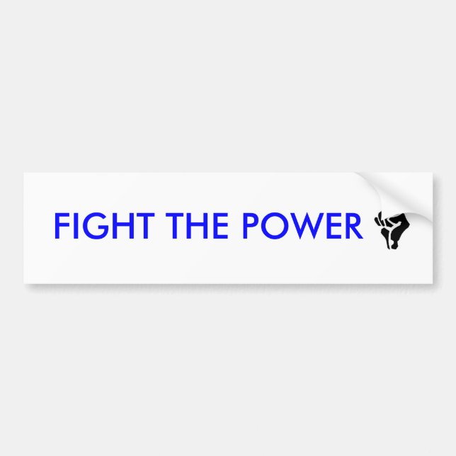 PEGATINA PARA COCHE LUCHE EL PODER (Frente)