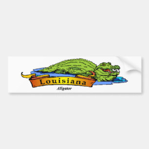 Pegatina Para Coche Luisiana Gator
