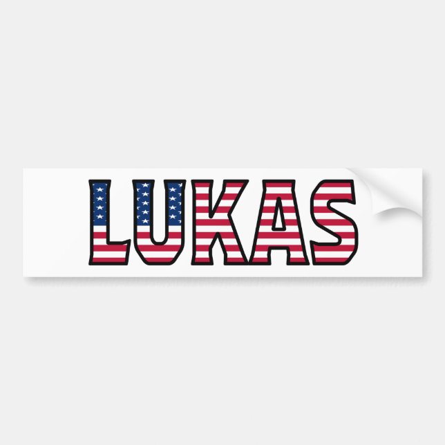 Pegatina Para Coche Lukas Name Vorname Estados Unidos Aufkleber Pegati (Frente)
