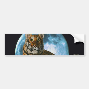 PEGATINA PARA COCHE LUNA DEL TIGRE