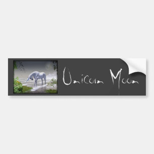 Pegatina Para Coche Luna del unicornio