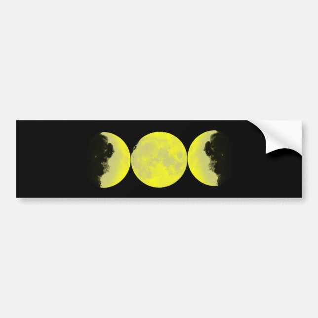 Pegatina Para Coche Luna fase moon phases (Frente)