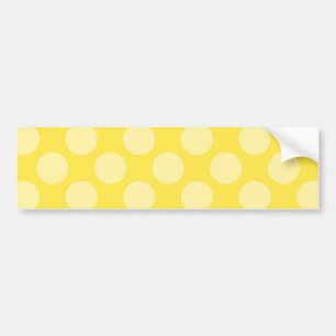 Pegatina Para Coche Lunares del amarillo del verano de la diversión en
