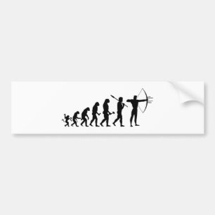 Pegatina Para Coche Lustiger Bogenschießen Evolution