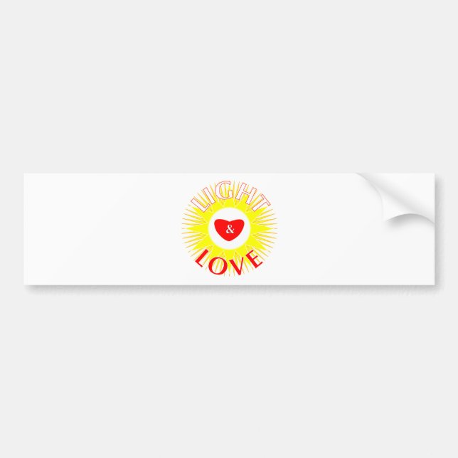 Pegatina Para Coche Luz y amor (Frente)