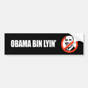 Pegatina Para Coche Lyin del compartimiento de Anti-Obama - de obama