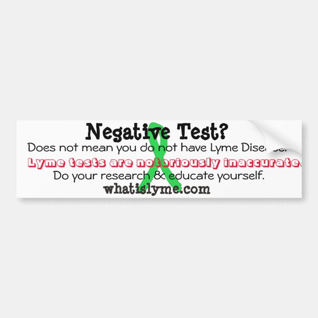 Pegatina Para Coche Lyme Awareness Bumper Sticker (Frente)