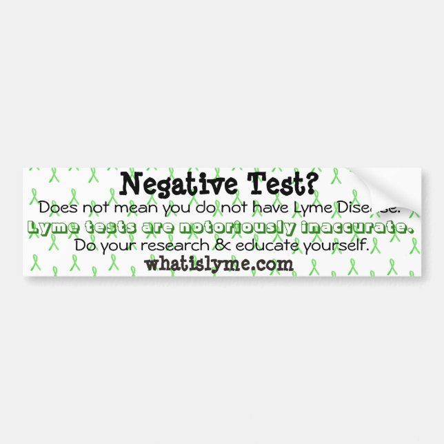 Pegatina Para Coche Lyme Awareness Bumper Sticker (Frente)