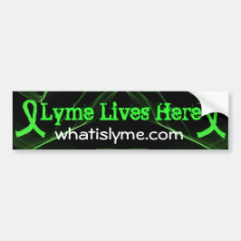 Pegatina Para Coche Lyme Vive Aquí Lyme Awareness Bumper Sticker
