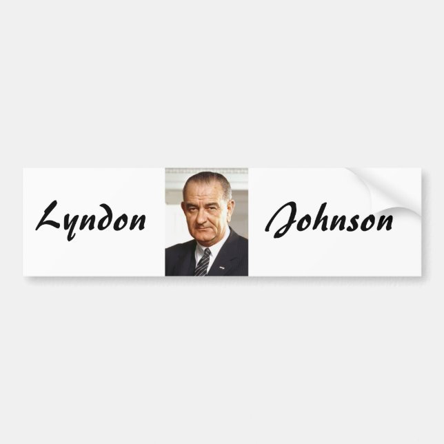 Pegatina Para Coche Lyndon B. Johnson 36° presidente (Frente)