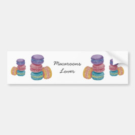 Pegatina Para Coche Macarones De Arcoiris Cuidados En Acuarela