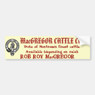Pegatina Para Coche MacGREGOR CATTLE CO.