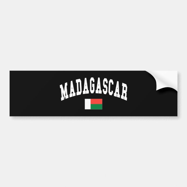 PEGATINA PARA COCHE MADAGASCAR (Frente)