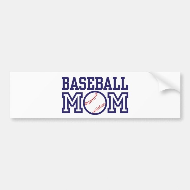 Pegatina Para Coche Madre del béisbol (Frente)
