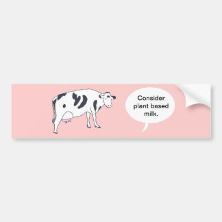 Pegatina Para Coche Madre vaca, considere la leche a base de plantas, 