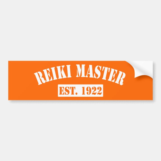 Pegatina Para Coche Maestro de Reiki (Frente)