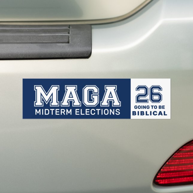 Pegatina Para Coche MAGA 2026 Midterms (en coche)