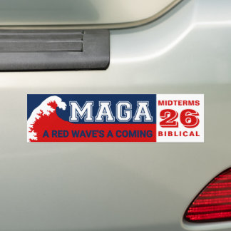 Pegatina Para Coche MAGA Red Wave 2026 Midterms