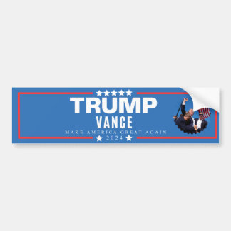 Pegatina Para Coche MAGA Vote por Trump Vance 2024
