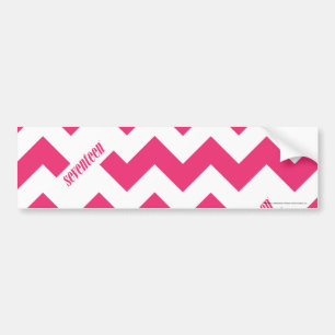 Pegatina Para Coche Magenta del zigzag