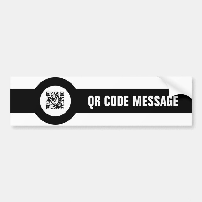 Pegatina Para Coche magstripe adaptable del código de QR (Frente)