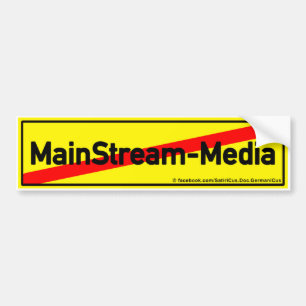 Pegatina Para Coche MainStream media: CONCLUSIÓN!
