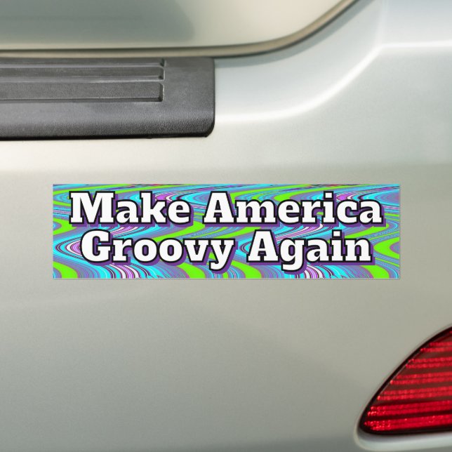 Pegatina Para Coche Make America Groovy Again (en coche)