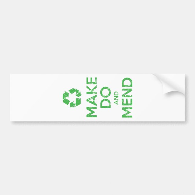 Pegatina Para Coche Make Do and Mend (Frente)
