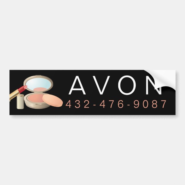 Pegatina Para Coche Makeup Independent Rep Avon (Frente)