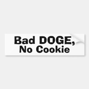 Pegatina Para Coche Mal DOGE, sin cookies