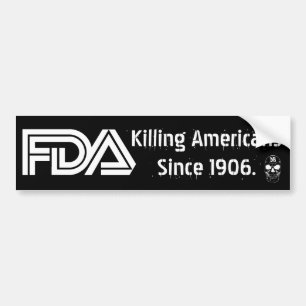 Pegatina Para Coche Mal FDA (negro)
