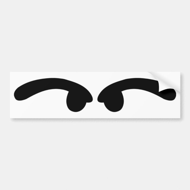 Pegatina Para Coche malos ojos de mirada (Frente)