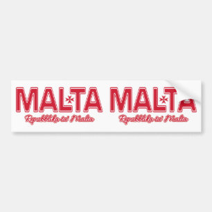 Pegatina Para Coche MALTA personalizado bumpersticers