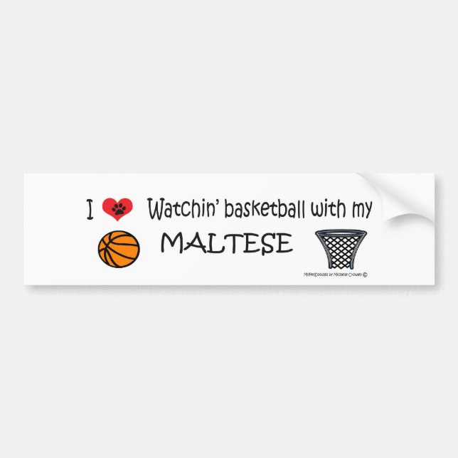 PEGATINA PARA COCHE MALTESE (Frente)