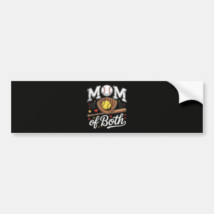 Pegatina Para Coche Mamá de ambos Game Day Béisbol Softbol 