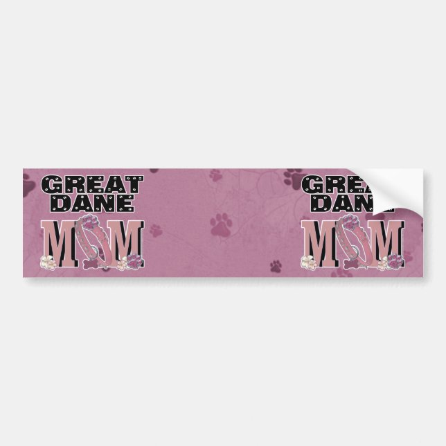 Pegatina Para Coche MAMÁ de great dane (Frente)