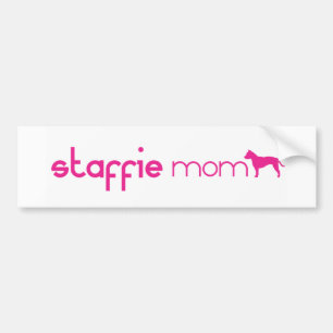 Pegatina Para Coche Mamá de la Staffordshire Terrier
