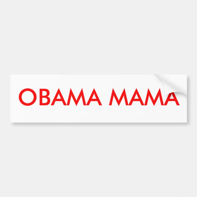 PEGATINA PARA COCHE MAMÁ DE OBAMA (Frente)